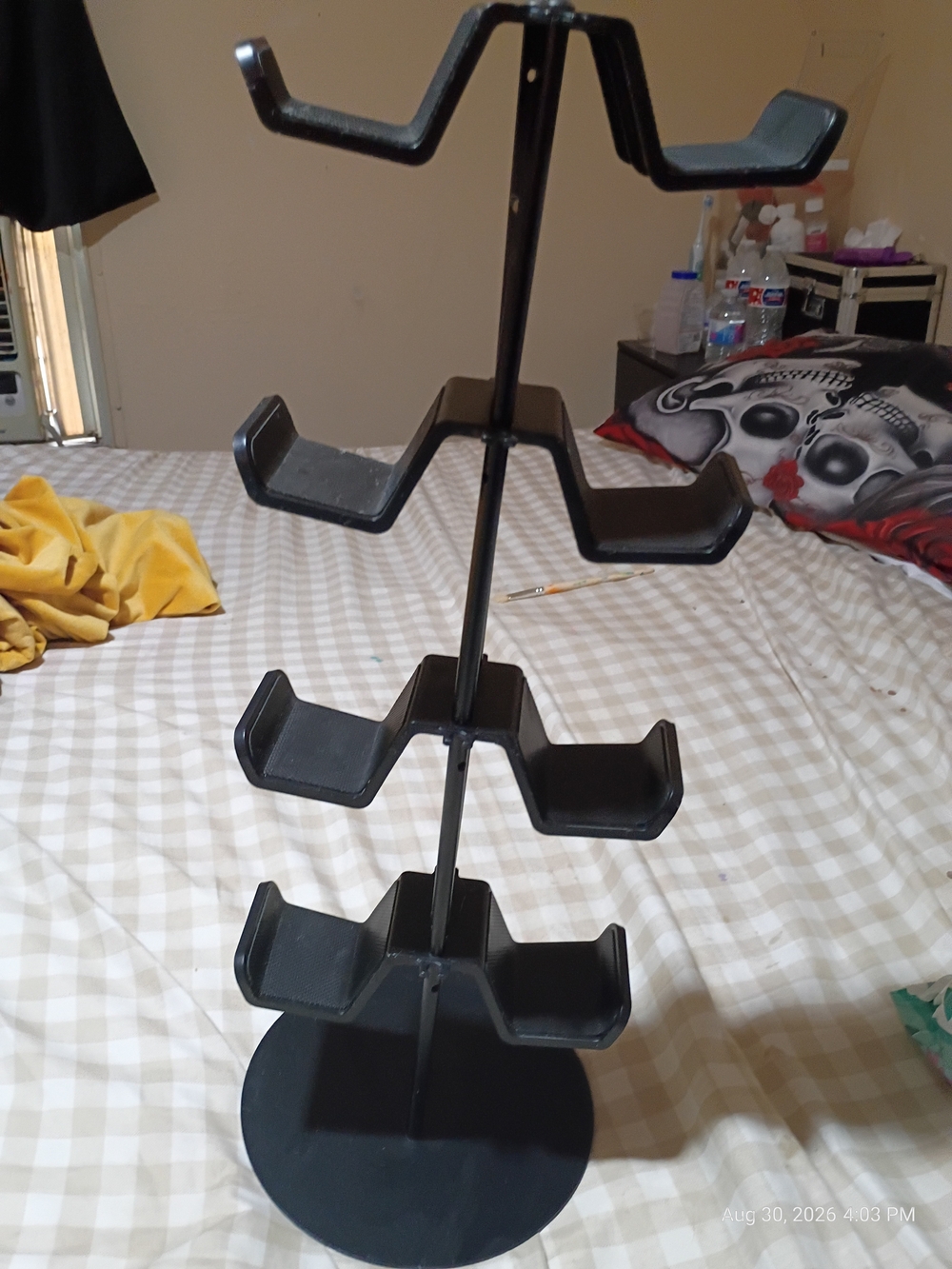 Black Multi-Tier Controller & Accessory Stand